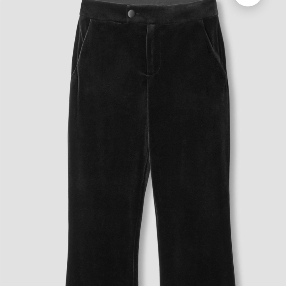 Universal Standard NWT black velvet flare pants